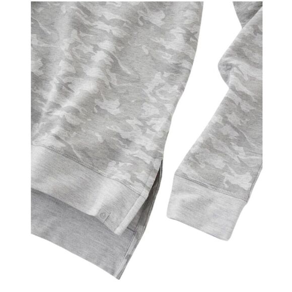 TASC Light Grey Camouflage Riverwalk French Terry Casual Long Sleeve Sweatshirt - Picture 2 of 12